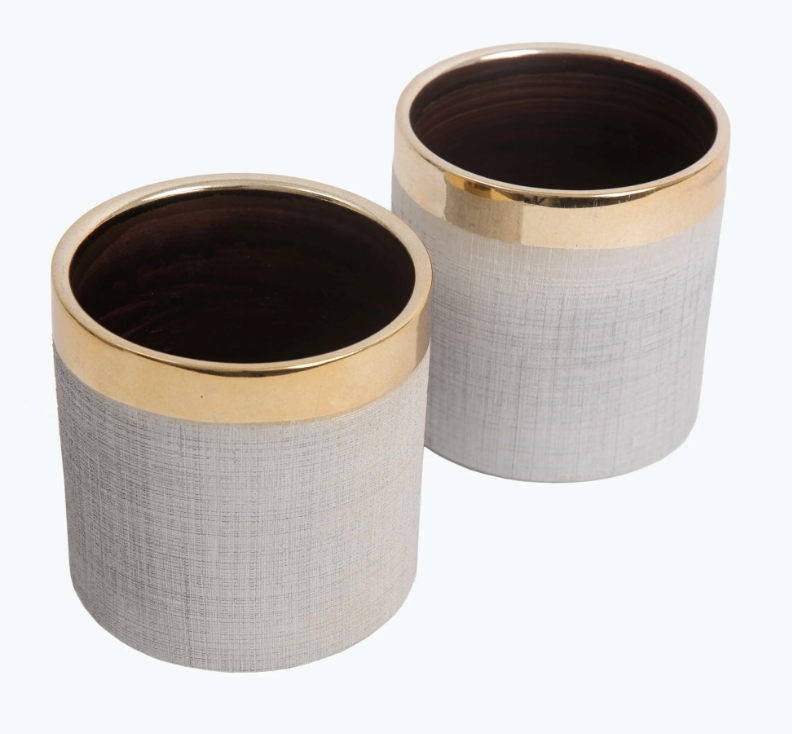 Camden lillepott kuldne 12 cm 2 tk