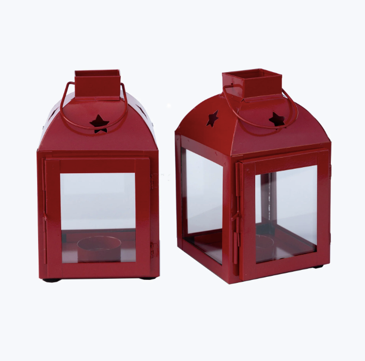 Tähekujuline latern, punane, 1 tk