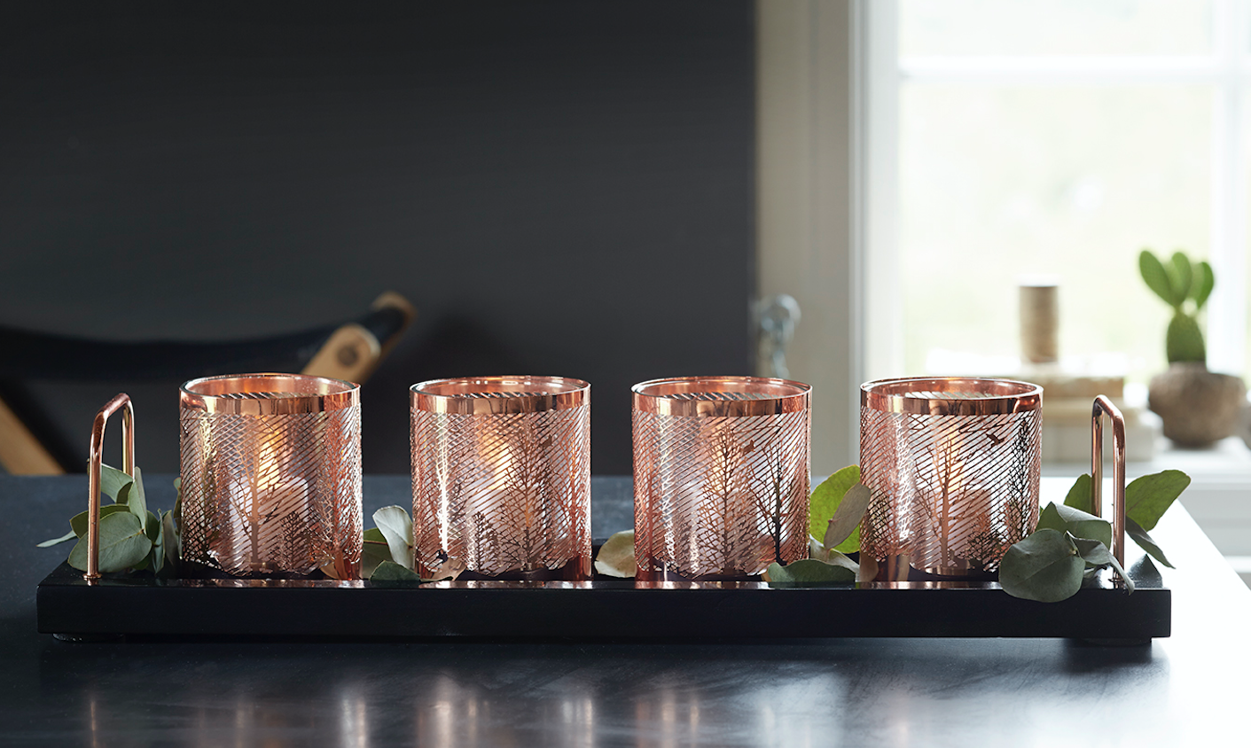 Laserlõigatud vasklatern 1 tk