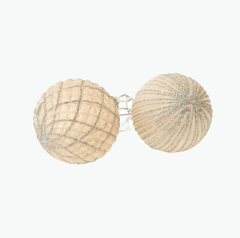 Jõuluehted, pastellroosa, komplektis 4 tk.