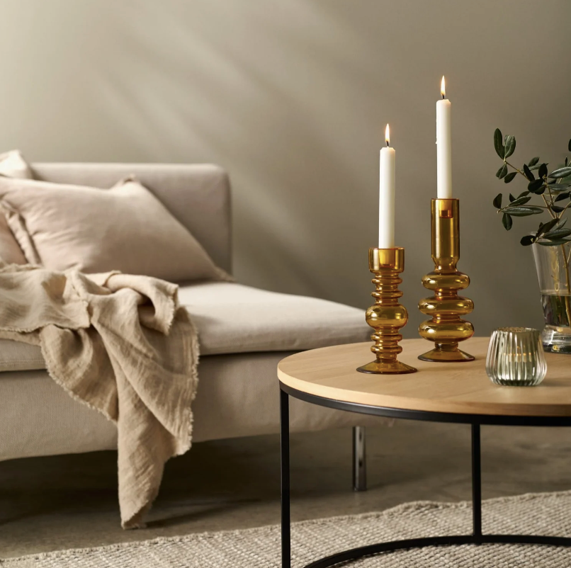 Aurora Amber küünlajalg 25 cm