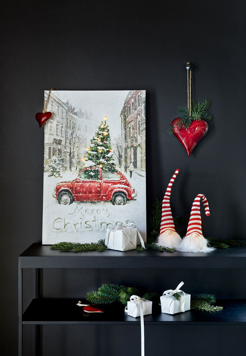 Driving Home for Christmas pilt LED-tuledega