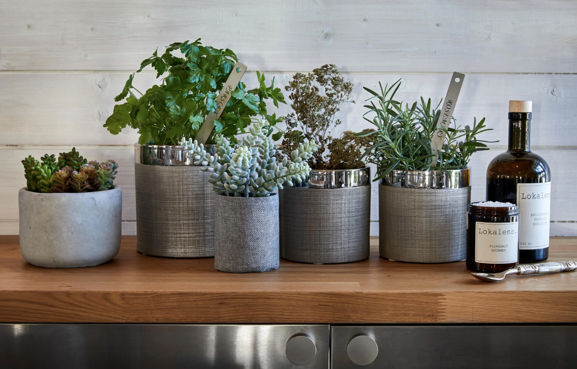 Camden lillepott hõbedane 12 cm 2 tk