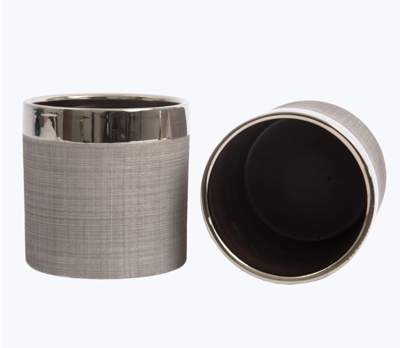 Camden lillepott hõbedane 12 cm 2 tk