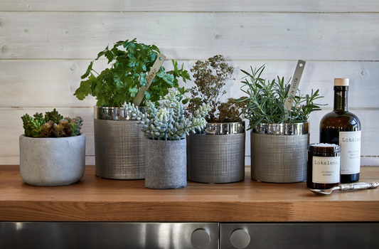 Camden lillepott hõbedane 15 cm 2 tk