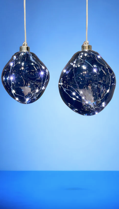 Ariel Blue küünlakaunistus 15 cm 1tk