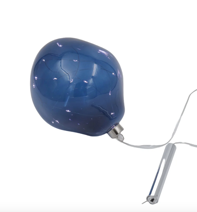 Ariel Blue küünlakaunistus 15 cm 1tk