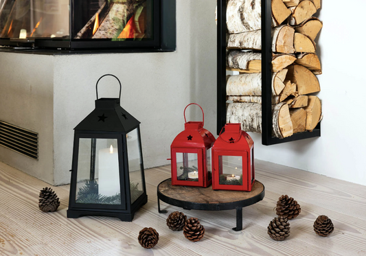 Tähekujuline latern, punane, 1 tk