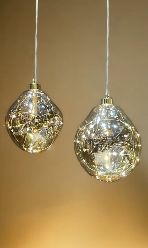 Ariel Amber ljusdekoration 12 cm 1st