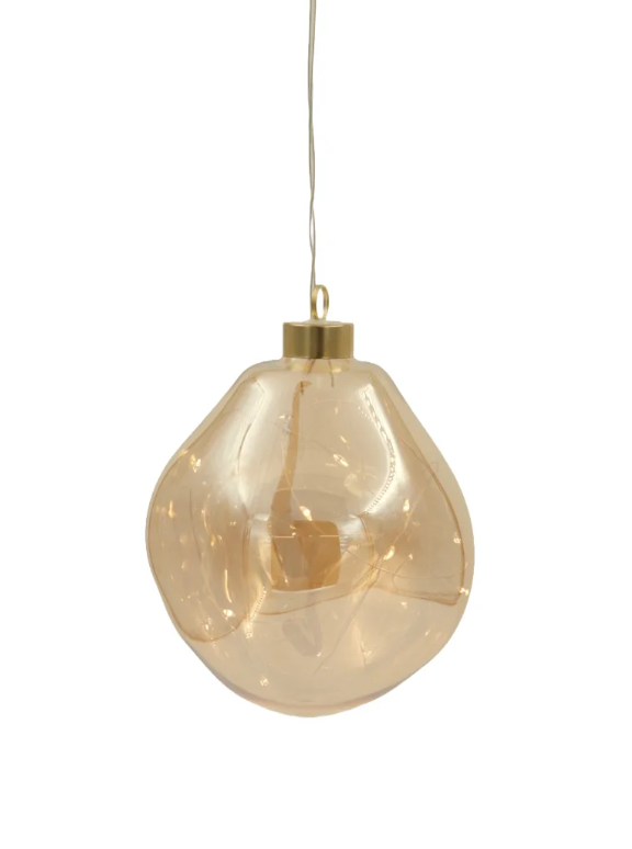 Ariel Amber küünlakaunistus 15 cm 1 tk