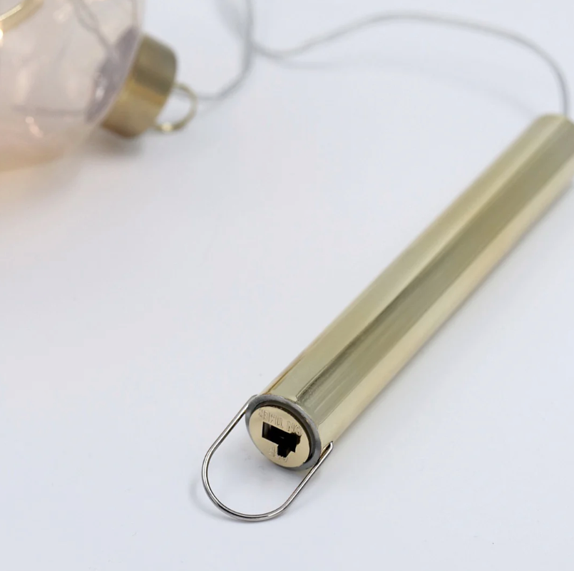 Ariel Amber küünlakaunistus 15 cm 1 tk