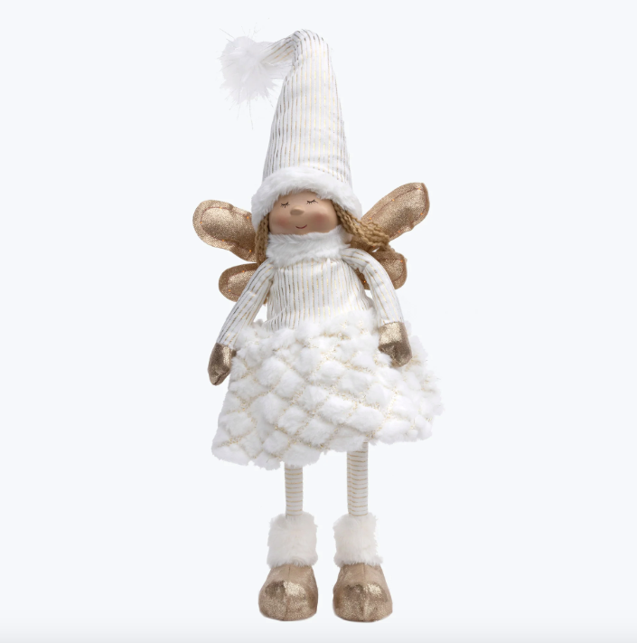 Seisev suur valge ingel (69cm)