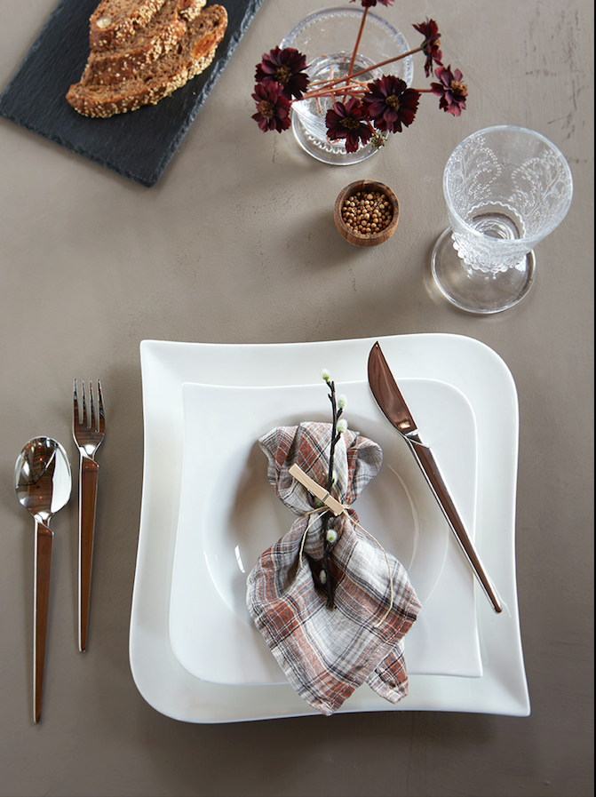 Valge Lilja söögitaldrikud, 4 tk