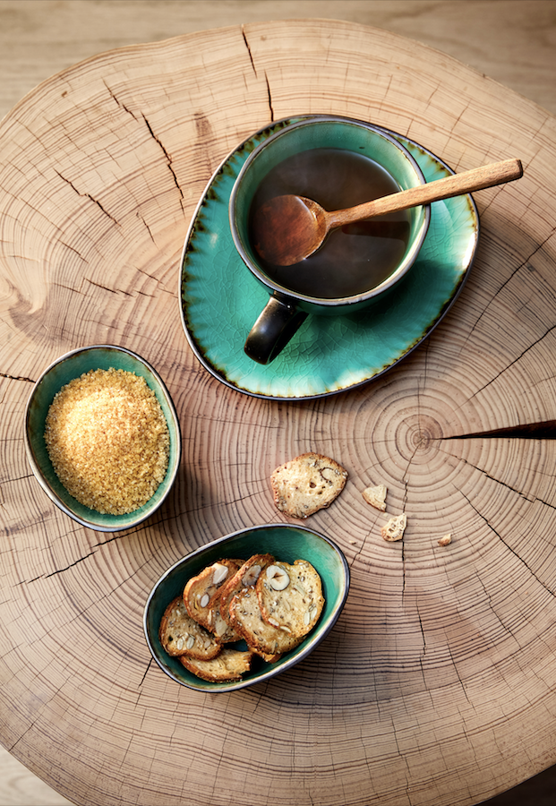 Grey Harmony tass ja alustass, 4 tk